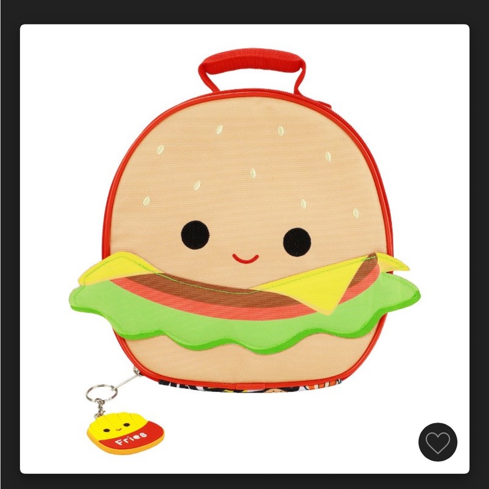 NWT Squishmallows Carl Cheeseburger and Fyold the Fries Lunch Bag